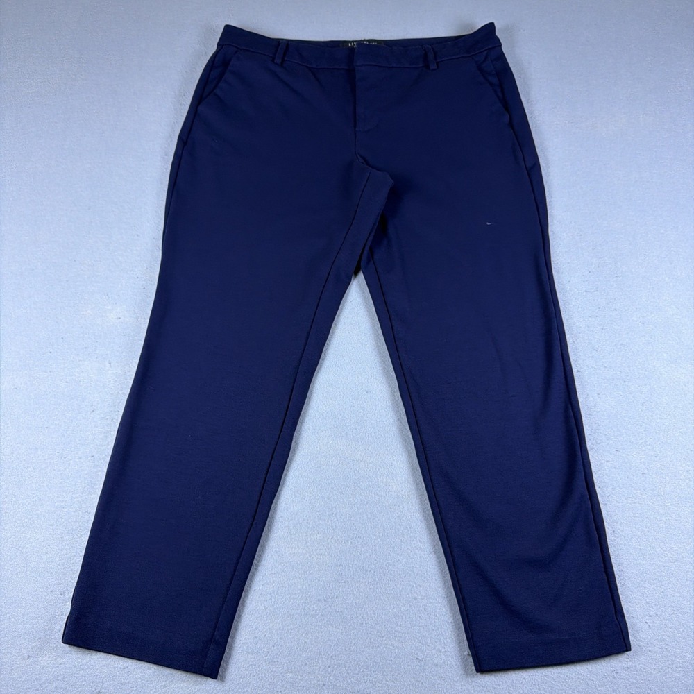 Liverpool Los Angeles Kelsey Trouser Pants Womens 10 Petite Blue Super Stretch